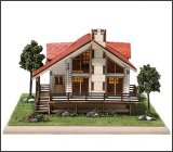 Desktop Wooden Model Kit Story House