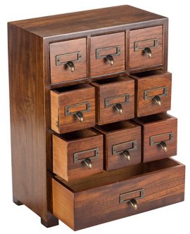 Solid Wood Small Chinese Medicine Cabinet