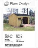 8' x 10' Firewood Storage Shed Project Plans -Design #70810