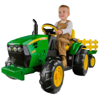 John Deere Ground Force Tractor with Trailer