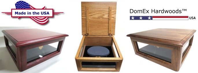 Solid Wood Military Hat Cover Boxes