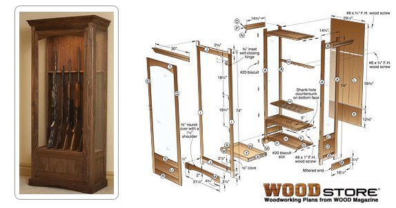 Gun Cabinets Plans Diy Woodworking Plans