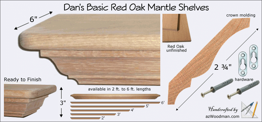 Wood Fireplace Mantels Shelves