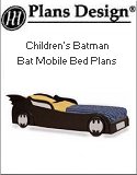 Children's Batman Bat Mobile Bed