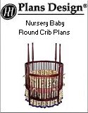 Nursery Baby Round Crib Woodworking Project Plans