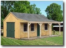 Storage Shed with Porch Plans