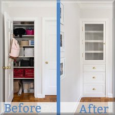 Closet to Built-in File Cabinet Plan