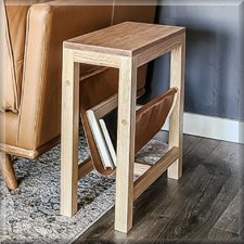Side Table with Magazine Rack Plan