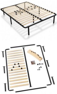 Platform Bed Frames with Wooden Slats