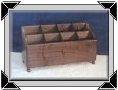 Walnut Couch Caddy Remote Control Organizer