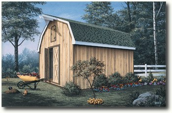 Barn Storage Shed with Loft