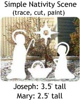 Outdoor Christmas Wood Patterns for Nativity Scene