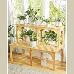 Stackable Plant Shelves Woodworking Plan