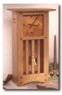 Arts and Crafts Mantle Clock Woodworking Plan