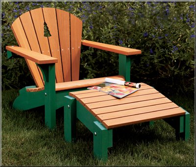 Adirondack Chairs on Adirondack Chair   Footrest Adirondack Grape Vine Chair