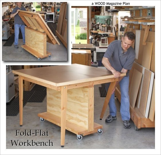 Folding Workbench Plans