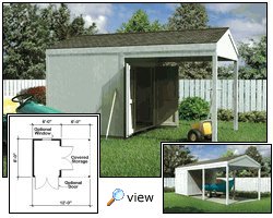 Carport and Shed Combo