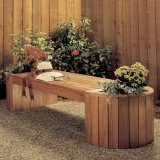 Garden Planter + Bench Combo