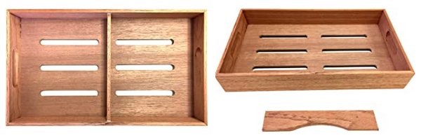 Cedar Tray w/ Adjustable Divider