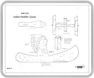 Indian Paddlin' Canoe