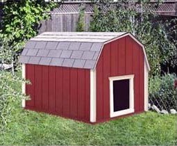 48" x 60" Dog House Plans Gambrel Roof Pet Size To 150 lbs 08 Large Dog 