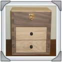 Walnut Box with Birch Drawers: 9/30/2014