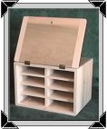 Poplar Disc Drive Storage Box