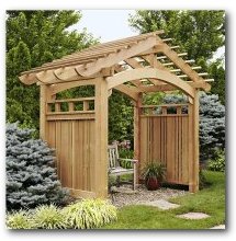 Arching Garden Arbor Plan