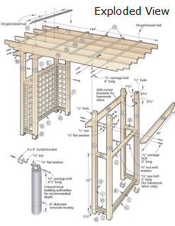 Garden Arbor Getaway Woodworking Plan