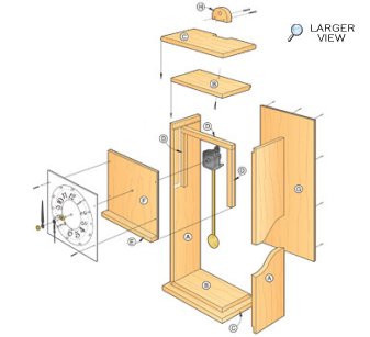 Simply Stated Shaker Clock Woodworking Plan