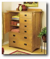 Arts-and-Crafts Dresser Woodworking Plan