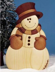 Intarsia Snowman