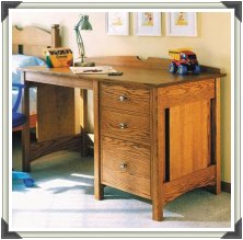 Kid's Oak Desk Plans