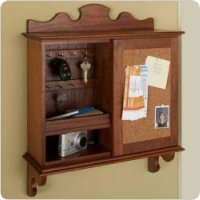 Sliding-Door Hideaway Wall Organizer