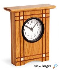 Crisscross Desk Clock