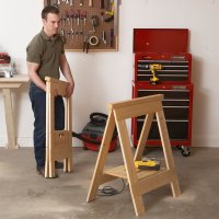 Fold-Flat Sawhorses