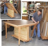 Fold-Flat Workbench