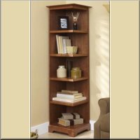 Corner Bookcase Plan