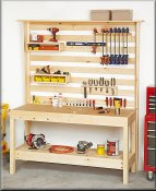 Workbench with Wall Storage