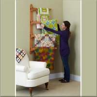 Swinging-Arm Quilt Rack