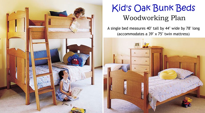 Free Woodworking Plans - Bunk Beds