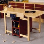 Drop-Leaf Workbench Woodworking Plan